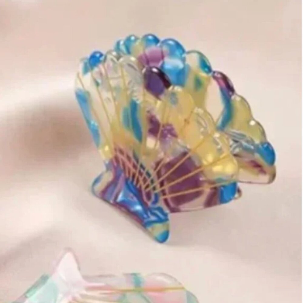 ⭐️❤️ FREE Shell Sea Seashells Hair Accessory Chic Glam Hipster Artsy Claw Clip